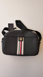 CARTERA NEGRA TOMMY HILFIGER CON FRANJA