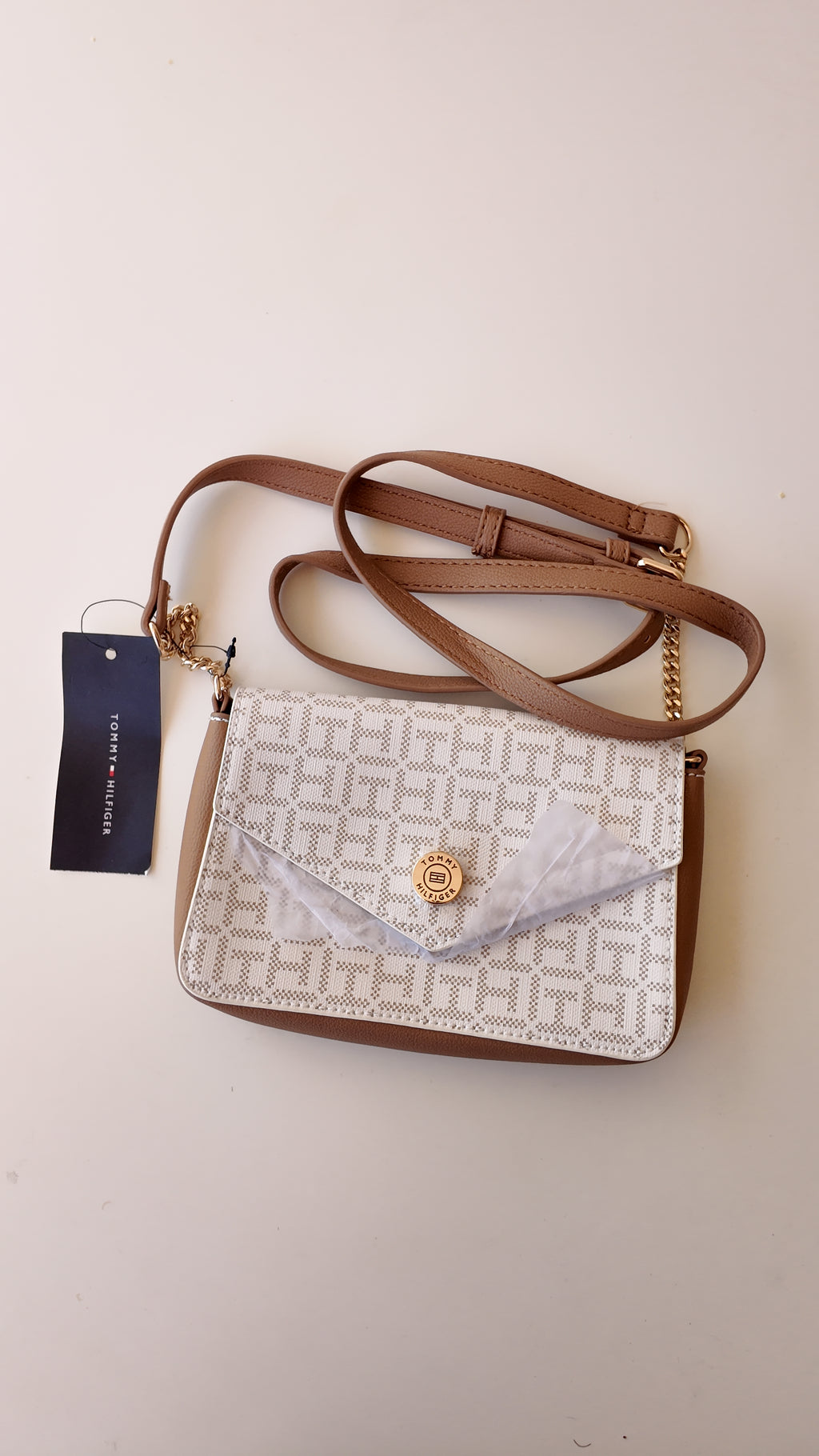 CARTERA BLANCA MONOGRAMA TOMMY HILFIGER