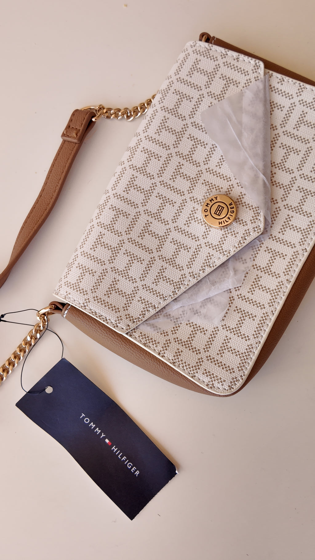 CARTERA BLANCA MONOGRAMA TOMMY HILFIGER