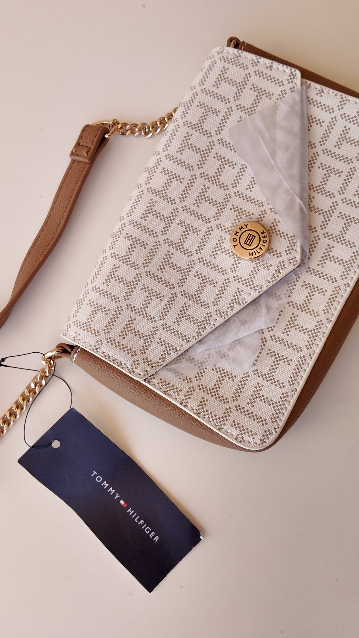 CARTERA BLANCA MONOGRAMA TOMMY HILFIGER