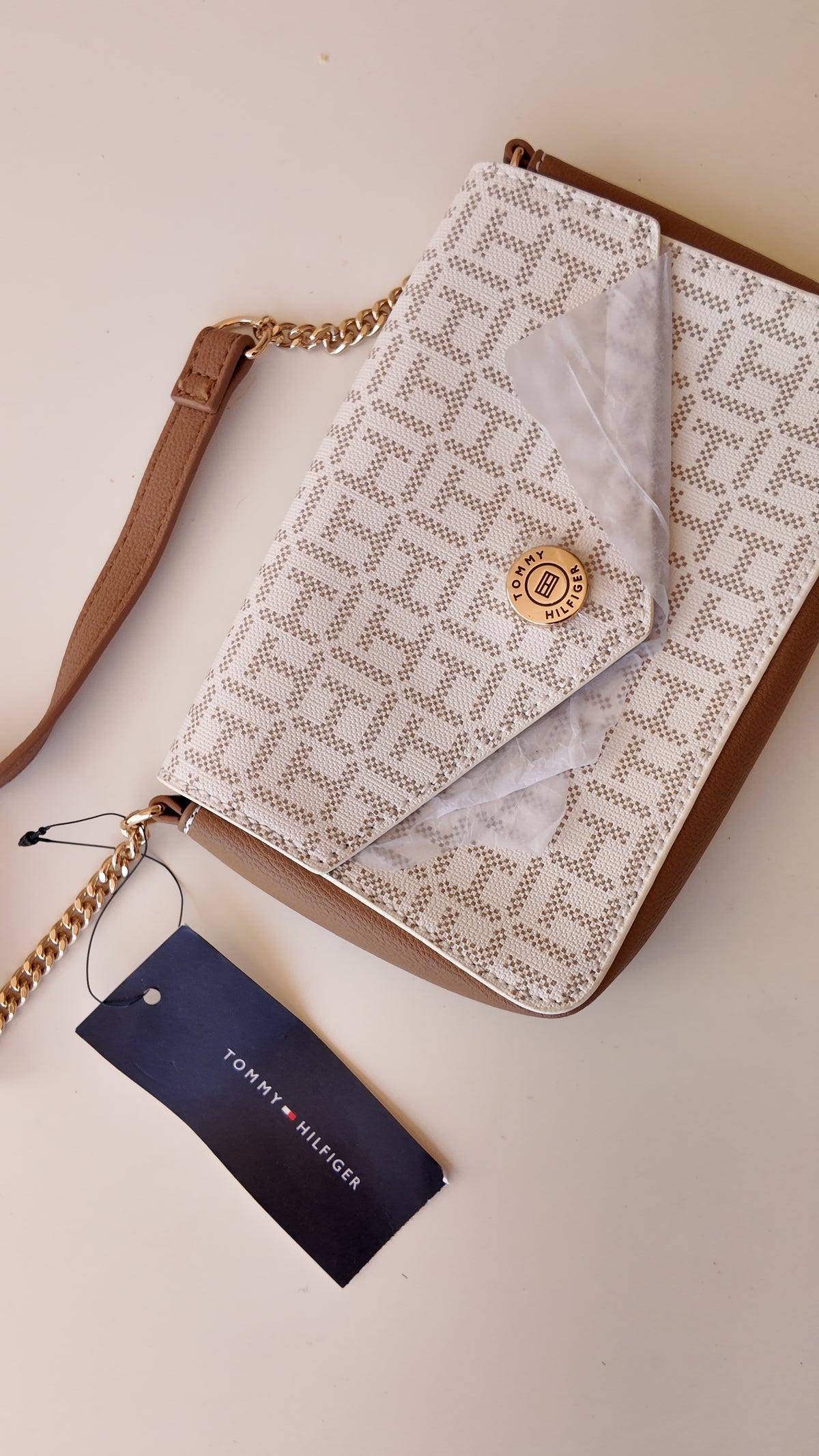 CARTERA BLANCA MONOGRAMA TOMMY HILFIGER