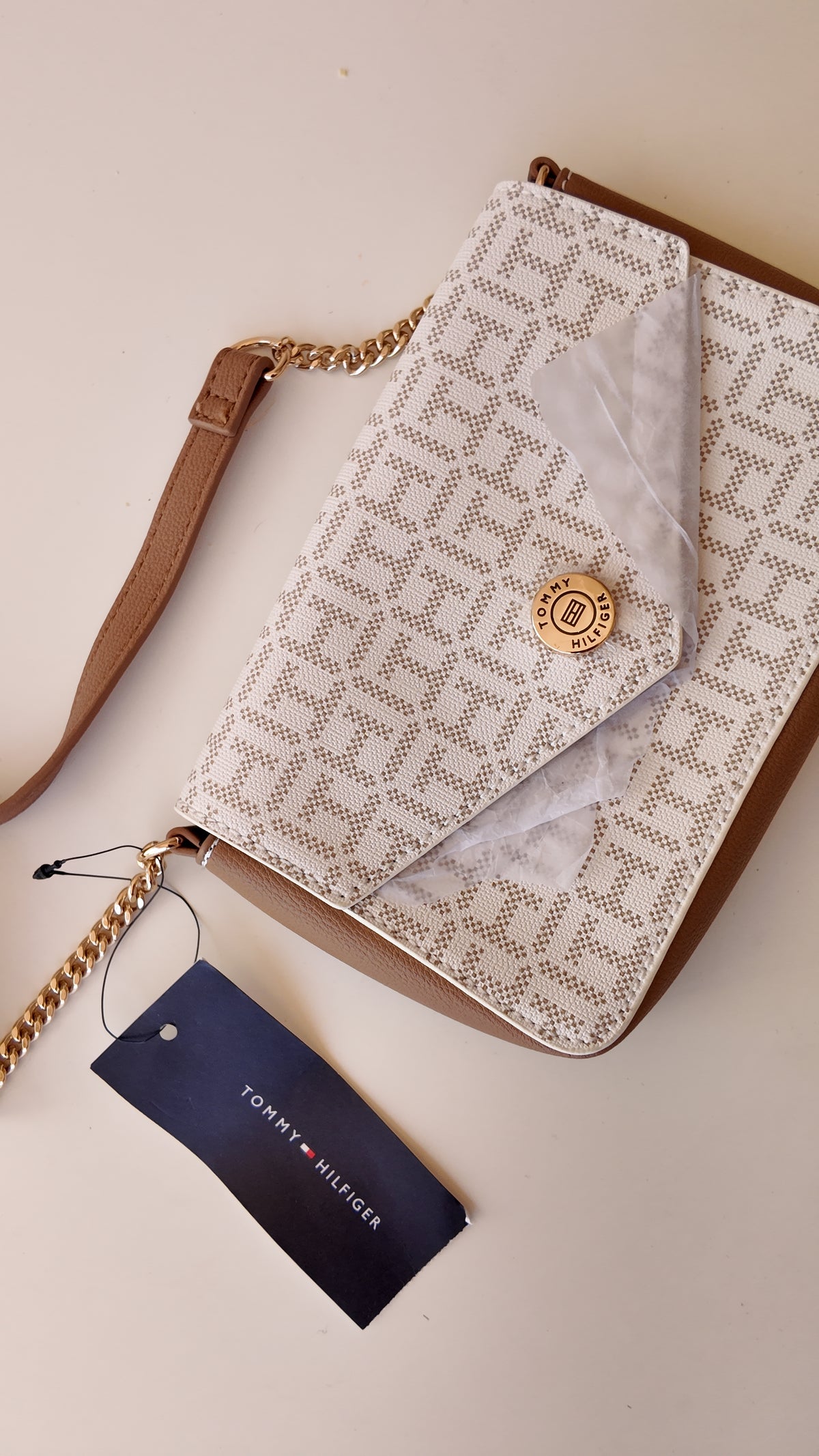 CARTERA BLANCA MONOGRAMA TOMMY HILFIGER