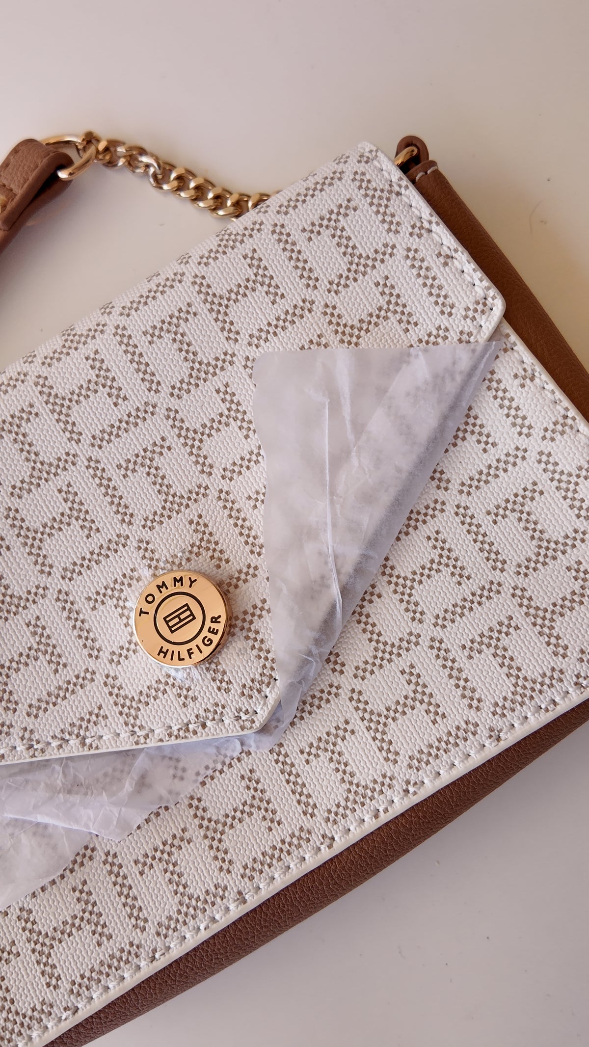CARTERA BLANCA MONOGRAMA TOMMY HILFIGER