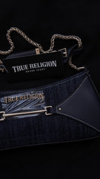 CARTERA TRUE RELIGION DENIM CON CADENA