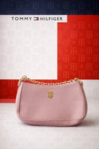 CARTERA ROSA CON CADENA TOMMY HILFIGER